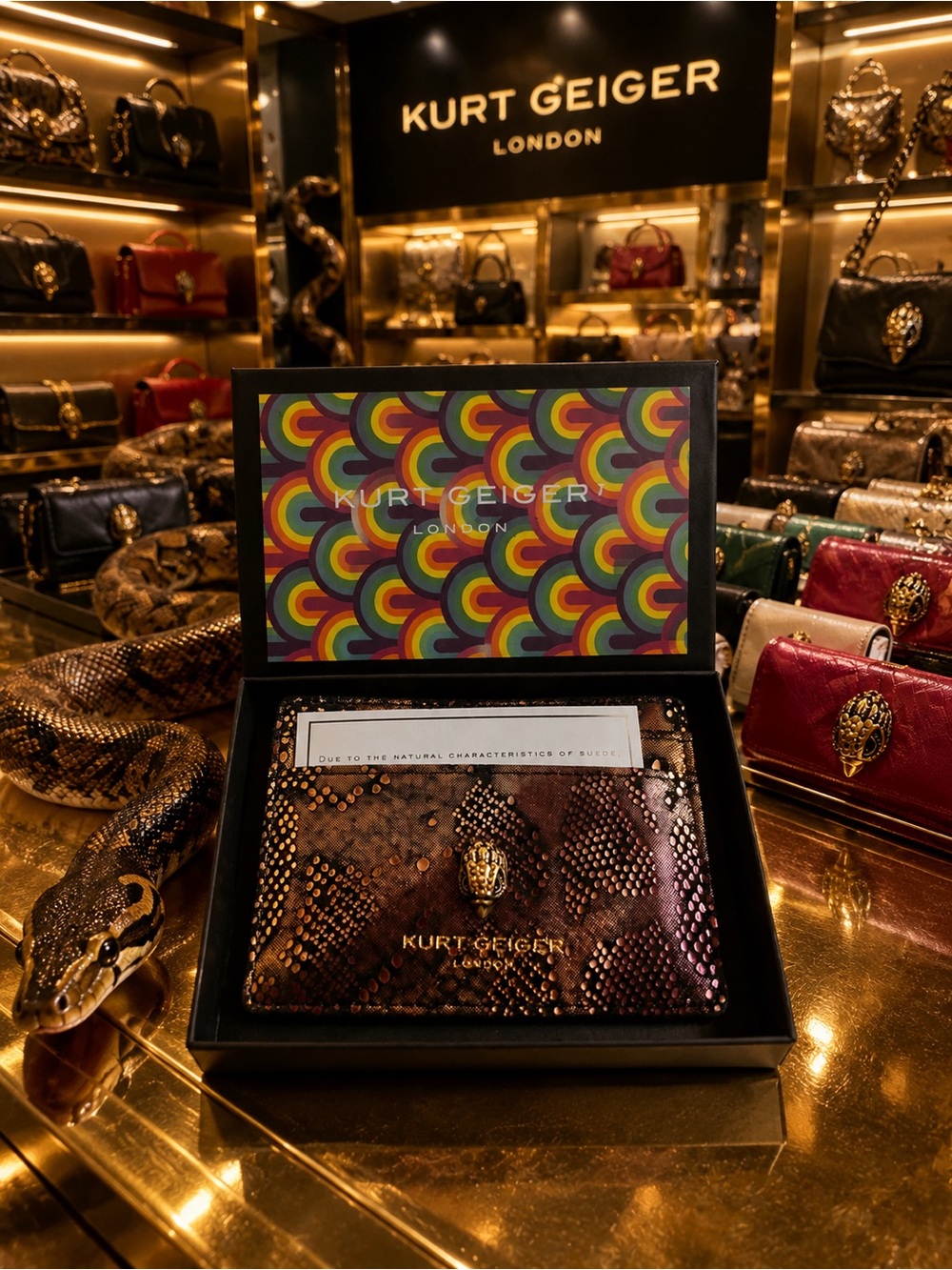 Kurt Geiger London Shoreditch Leather Card Case